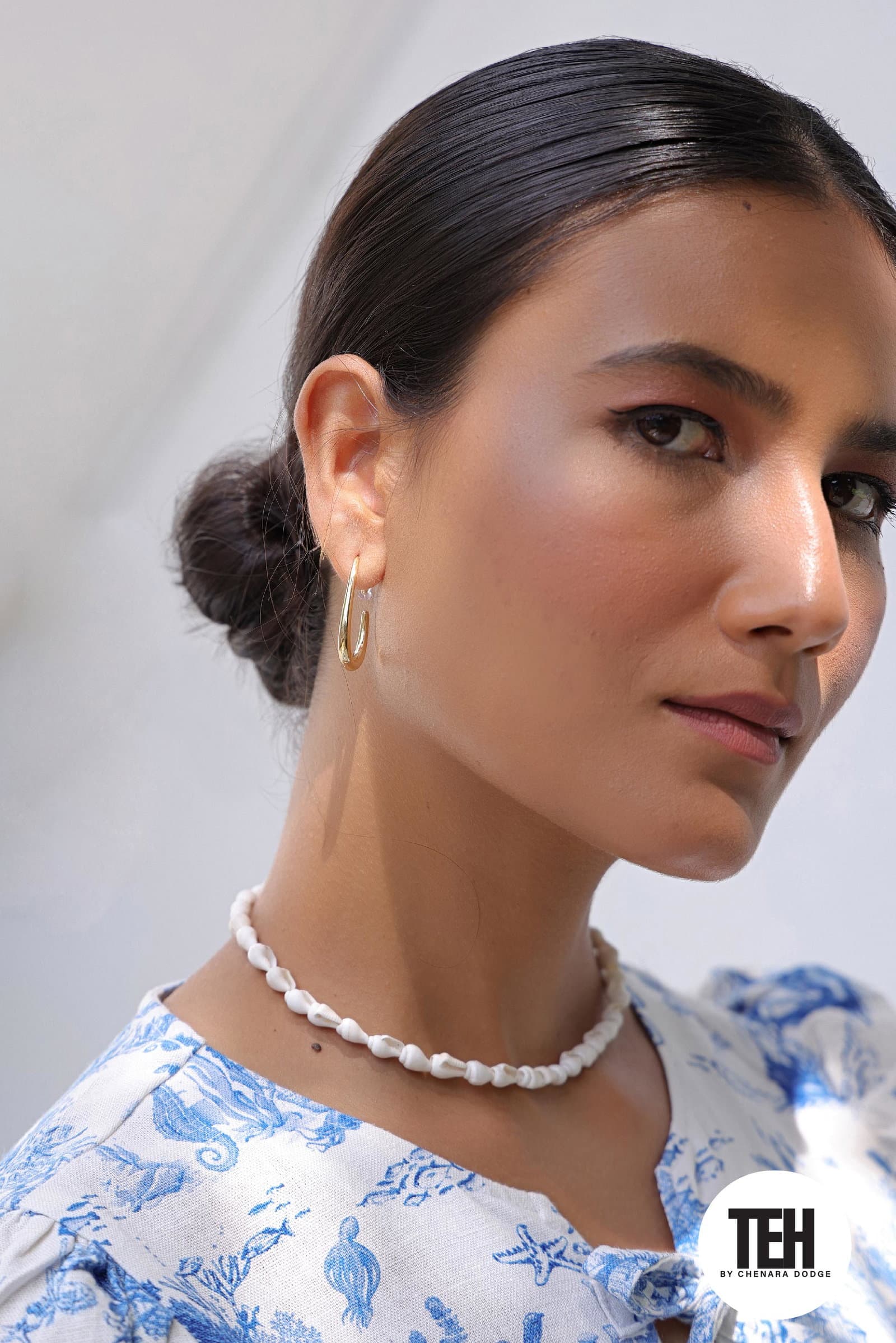 Oval Hoop Earrings